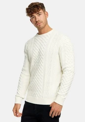 Indicode Strickpullover INBellin Weißer Spargel