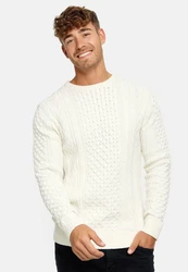 Indicode Strickpullover INBellin Weißer Spargel