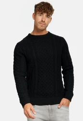 Indicode Strickpullover INBellin Schwarz