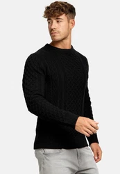 Indicode Strickpullover INBellin Schwarz