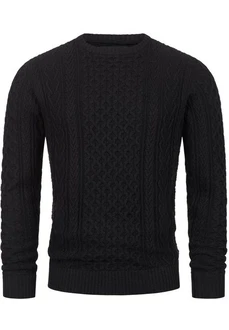 Indicode Strickpullover INBellin Schwarz