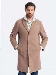 OMBRE Kurzmantel Leichter einreihiger Herrenmantel (OM-COWC-0104) beige (V7 OM-COWC-0104 XXL)
