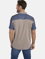 Jan Vanderstorm Kurzarmhemd BODVAR +Fit Kollektion Blau/Beige/Grau/Hellblau/Khaki