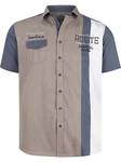 Jan Vanderstorm Kurzarmhemd BODVAR +Fit Kollektion Blau/Beige/Grau/Hellblau/Khaki