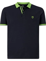Jan Vanderstorm Poloshirt LAVRANS Dunkelblau/Blau/Türkis