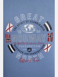 Jan Vanderstorm Muskelshirt TAMPPI Hellblau/Blau/Dunkelblau