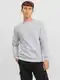 Jack & Jones Sweatshirt Basic Sweater Sweatshirt Pullover JJEBRADLEY 6027 in Grau-2