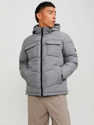 Jack & Jones Steppjacke JJMASON PUFFER JACKET SN Grau/Hellgrau