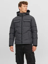 Jack & Jones Steppjacke JJMASON PUFFER JACKET SN Dunkelgrau/Grau/Schwarz/Dunkelblau