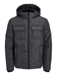 Jack & Jones Steppjacke JJMASON PUFFER JACKET SN Dunkelgrau/Grau/Schwarz/Dunkelblau