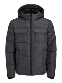 Jack & Jones Steppjacke JJMASON PUFFER JACKET SN Dunkelgrau/Grau/Schwarz/Dunkelblau