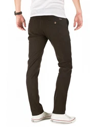WOTEGA Chinohose Herren Slim Fit Khaki/Dunkelgrün