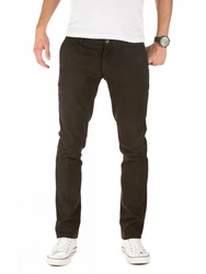 WOTEGA Chinohose Herren Slim Fit Khaki/Dunkelgrün