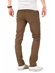 WOTEGA Chinohose Herren Slim Fit Khaki