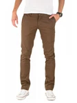 WOTEGA Chinohose Herren Slim Fit Khaki