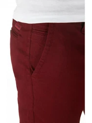 WOTEGA Chinohose Herren Slim Fit Dunkelrot/Bordeaux/Rot
