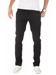 WOTEGA Chinohose Herren Slim Fit Schwarz/Dunkelblau/Beige