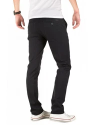 WOTEGA Chinohose Herren Slim Fit Schwarz/Dunkelblau/Beige