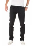 Pittman Herren Chino Hose Type Slim Fit Titibu Schwarz/Dunkelblau/Beige