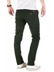 WOTEGA Chinohose Herren Slim Fit Dunkelgrün/Grün/Khaki