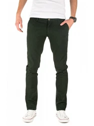 WOTEGA Chinohose Herren Slim Fit Dunkelgrün/Grün/Khaki