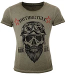 Key Largo Shirt MT BEARDED BIKER khaki (MT00203)