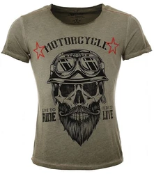 Key Largo Shirt MT BEARDED BIKER khaki (MT00203)