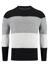 Strickpullover Jogi fr Herren kontrast Look gestreift MST00087