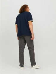 Jack & Jones Poloshirt Fit Polo Shirt JJEPAULOS Sommer Hemd Pique (1-tlg) (3615) Dunkelblau (3615)