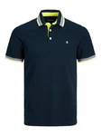 Jack & Jones Poloshirt Fit Polo Shirt JJEPAULOS Sommer Hemd Pique (1-tlg) (3615) Dunkelblau (3615)