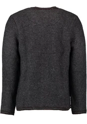 OS-Trachten Strickjacke Fudei Dunkelgrau/Hellblau/Grau/Schwarz