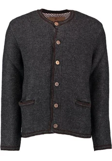 OS-Trachten Strickjacke Fudei Dunkelgrau/Hellblau/Grau/Schwarz