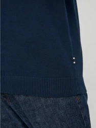 Jack & Jones Strickpullover JJEBASIC KNIT CREW NECK Marineblau