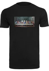 Mister Tee T-Shirt Schwarz/Lila/Weiß/Bordeaux