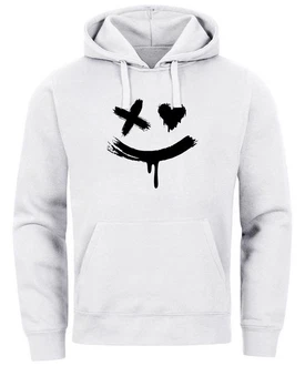 Neverless Hoodie Herren Bedruckt Techwear Fashion Streetstyle Smiling Face Weiß/Grau/Dunkelgrau/Hellgrau/Schwarz Neverless Hoodie Herren Bedruckt Techwear Fashion Streetstyle Smiling Face Weiß/Grau/Dunkelgrau/Hellgrau/Schwarz
