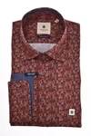 Hatico Langarmhemd Regular Fit Businesshemd Rot/Bordeaux