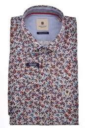Kurzarmhemd Casual- und Businesshemd Regular-Fit mit Print