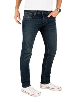Yazubi Herren Jeans Edvin Slim Fit Dunkelblau/Hellblau/Blau