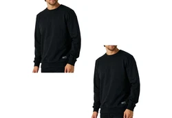 COMEOR Sweatshirt Herren Pullover bequeme Sweater Schwarz/Dunkelblau/Blau