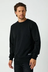 COMEOR Sweatshirt Herren Pullover bequeme Sweater Schwarz/Dunkelblau/Blau