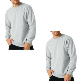 Sweatshirt Herren Pullover bequeme Sweater (2-tlg) aus Baumwollmischung