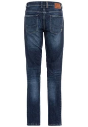 camel active Regular-fit-Jeans 5-Pkt Relaxed Fit Dunkelblau/Blau