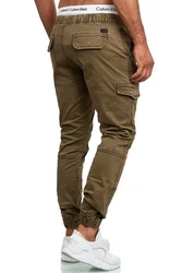 Indicode Cargohose LEVI Khaki/Dunkelgrün