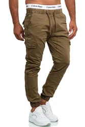 Indicode Cargohose LEVI Khaki/Dunkelgrün