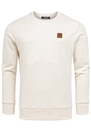 Sweatshirt DURHAM Sweatshirt mit Rundhalsausschnitt Herren Basic College Sweatjacke Pullover Hoodie