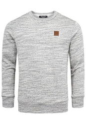 Amaci&Sons Sweatshirt DURHAM Herren Basic College Hoodie Hellgrau/Grau