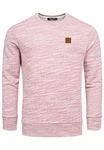 Amaci&Sons Sweatshirt DURHAM Herren Basic College Hoodie Bordeaux/Rosa/Dunkelrot