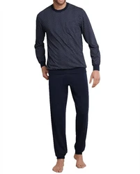 Schiesser Pyjama selected! premium inspiration Set (2 tlg) bergren/Dark Sapphire