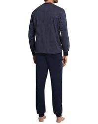 Schiesser Pyjama selected! premium inspiration Set (2 tlg) bergren/Dark Sapphire
