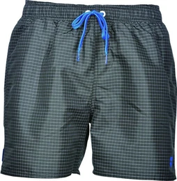Badeshorts NOS YARN DYED PL CHECK BOXE schwarz kariert